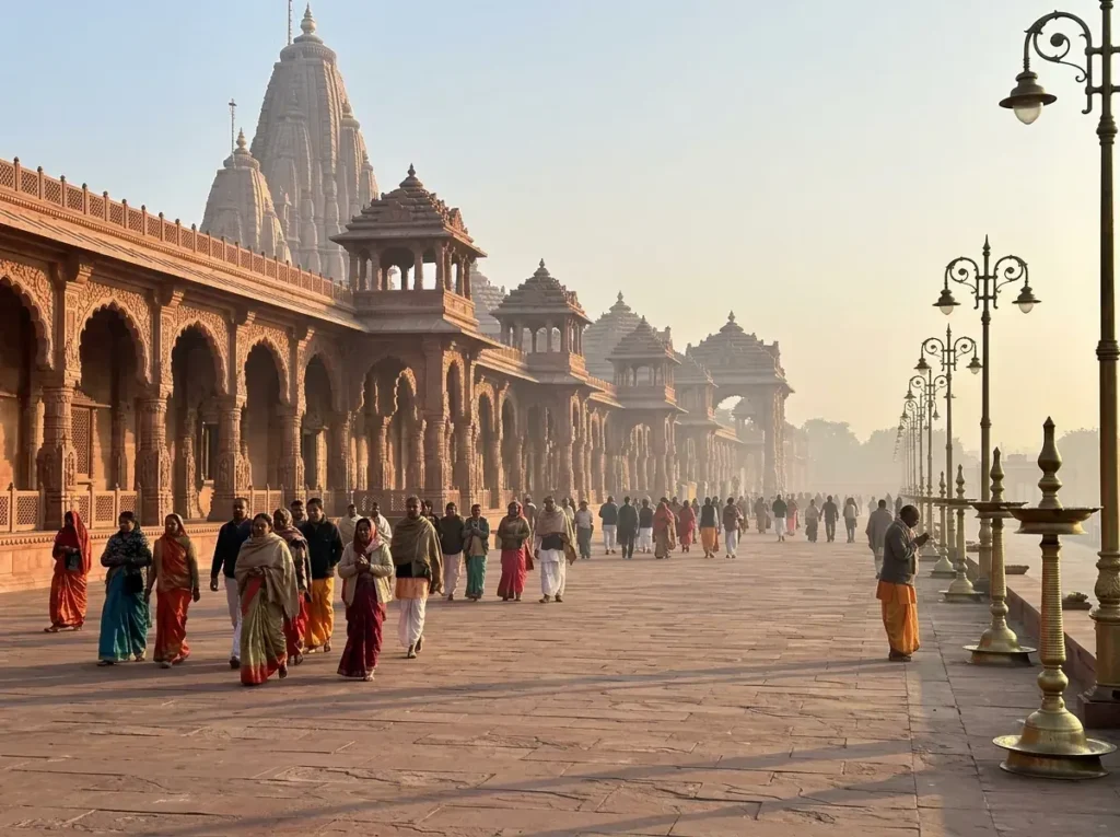 RAM MANDIR DARSHAN TIMINGS: SLOTS, AARTI TIMES AND ENTRY RULES — FRONT VIEW / HERO — hero image, 16:9, first-hand photo preferred; if sourced, credit visibly