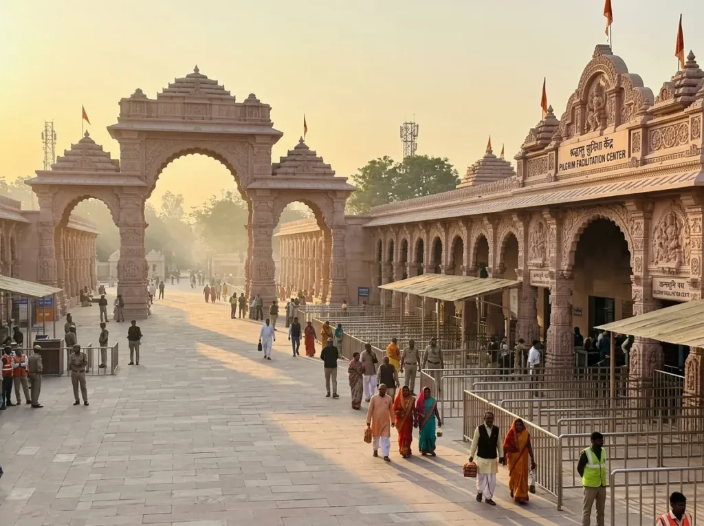 AYODHYA AARTI PASS BOOKING — STEP 2 — CHOOSE AARTI BOOKING AND YOUR SLOT — supporting photo for this section, first-hand preferred