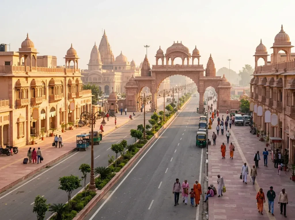 HOTELS NEAR RAM MANDIR, AYODHYA — TIER 2 — RIVERSIDE (NAYA GHAT / SARYU) — supporting photo for this section, first-hand preferred