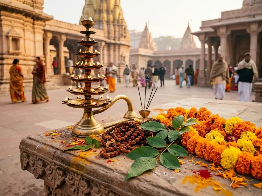 KASHI VISHWANATH AARTI TIMINGS AND TICKET PRICES (OFFICIAL) — FRONT VIEW / HERO — hero image, 16:9, first-hand photo preferred; if sourced, credit visibly